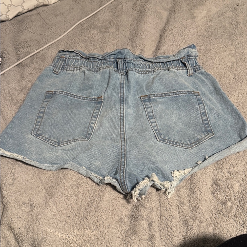 Refuge Light Blue Jean Shorts - Picture 2 of 3